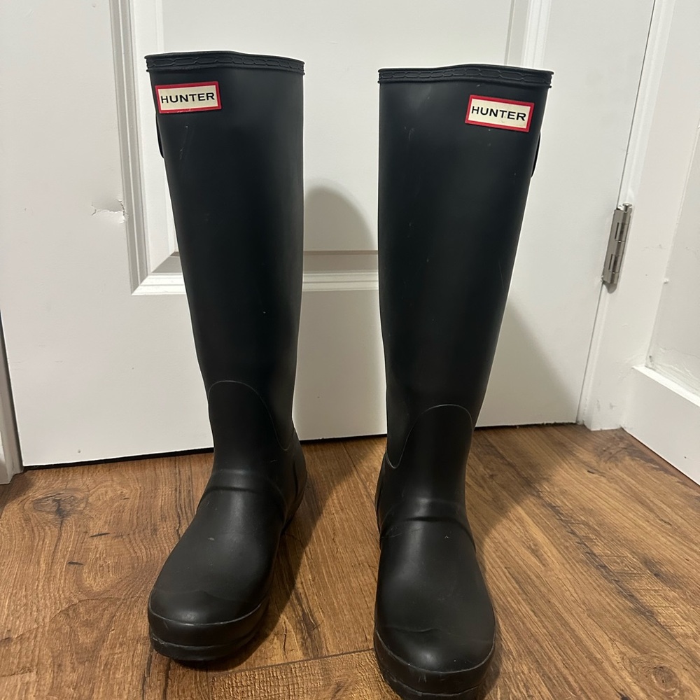 Classic Tall Hunter Black Waterproof Boots